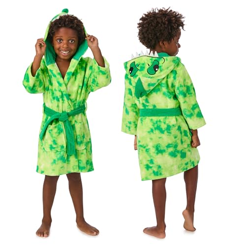 Image of Saint Eve Kids Hooded Terry Robe - Super Soft & Plush 100% Cotton Beach and Pool Fun Character Cover-Ups for Boys & Girls