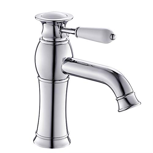 Grifo de mezcladora de cuenca de latón que soluciona goteos en lavabos modernos