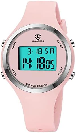 Watches for Women, Ladies Watches Outdoor Sport with Alarm/Calendar/Back Light/Stopwatch/Chronograph, Digital Watch Gifts for Teen Girls/Women