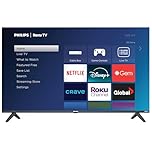 Philips Roku TV 43" FHD 1080p New Frameless Model LED-LCD Smart TV (43PFL4524/F6)