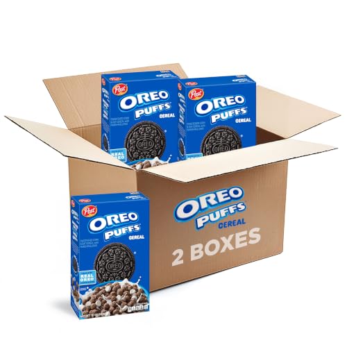 Post Oreo Puff Chocolate Breakfast Cereal...