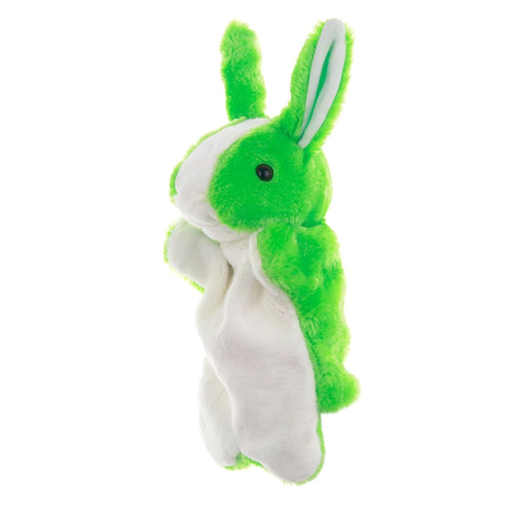 Animal Design Plush Toy,Asudaro Soft Plush Animal Puppet,Hand Gift Kid Animal Storytelling School Toy for Kids Role Play Green Rabbit