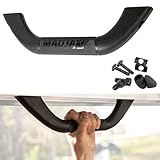 MADJAX Universal Golf Cart Hard Grab Handle | Automotive Style Black Sturdy Rubber Finish | Compatible with Club Car, EZGO, Yamaha, XSeries with RedDot Versa Triple Track Tops
