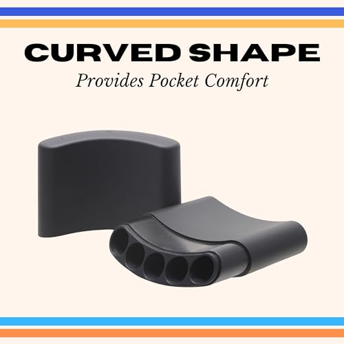 The Smoke Flask, Pre Roll Case, Smell Proof Container Box for Cones Rolling Papers. Holds 5 Pre Rolled Cones 1 1/4, King Cigarette Case, Cigar Holder, Smoking Accessories (Black, Classic 1-1/4) - Image 2