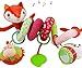 BROADREAM Spirale Poussette Jouets, Spirale de Poussette et Lit Jouets à Envelopper pour Berceau Spirale Activités Jouet (Renard)