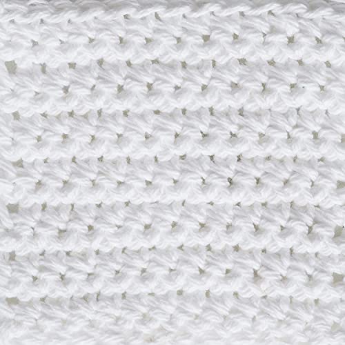 Image of Lily Sugar N Cream Cones White Yarn - 1 Pack of 14oz /400g - Cotton - #4 Medium - 706 Yards - Knitting /Crochet