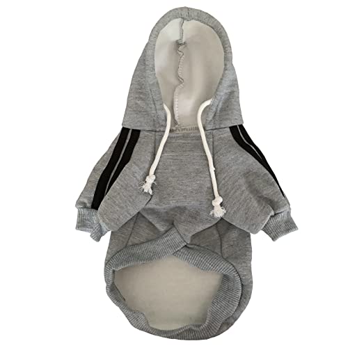 Izefia Dog Hoodie Dog Hoodies Clothes Apparel Fleece Dog Sweater Winter Sweatshirt Warm Cotton Loop Basic Dog Hoodie For Small Dog Puppy Cat Grey Xl #TOP2