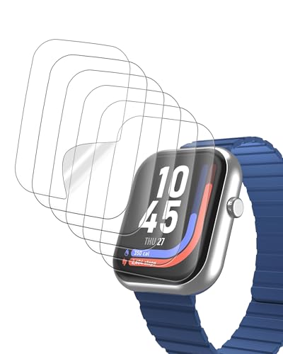 BOVUGAC [6 Pack] for iTouch Air 5 1.85 Inch Smart Watch Screen Protector, Clear TPU Soft Film Compatible with iTouch Air5 Smartwatch,Anti-Scratch Ultra-Thin