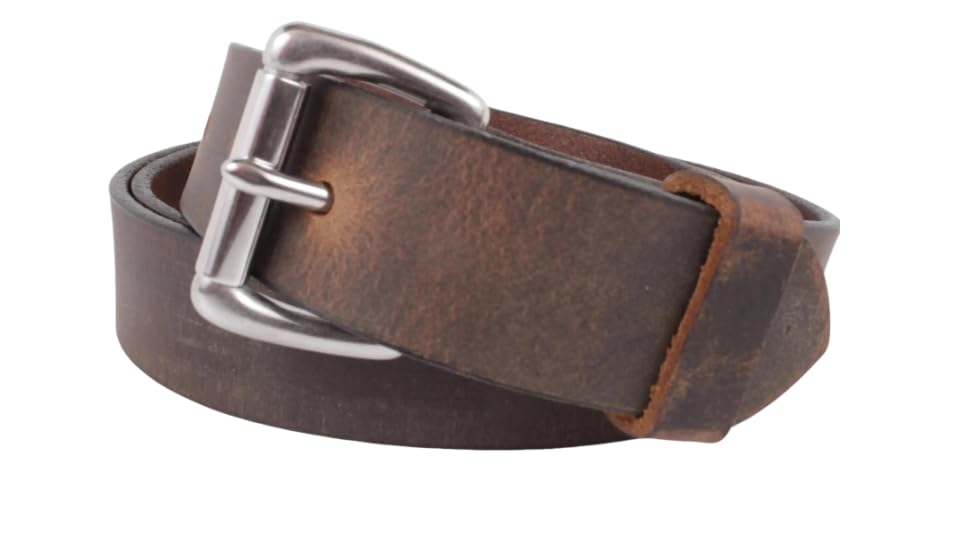 Men's Leather Belt American Handmade Full Grain Buffalohide 1.25"wide Burnish Edge Paint Stainless Steel Buckle Chicago Screw2