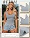 Yearntown 3 Pcs Women's Thermal Tank Tops Fleece Lined Sleeveless Underwear Vest Reversible U/v Neck Warm Base Layer Camisole(Black, Dark Gray, Light Gray,Medium)