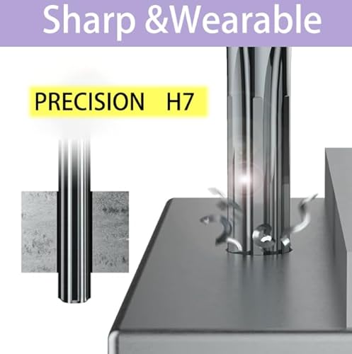 9 Stück H7 Gerader Schaft HSS Reibahle Set, Reibahle Werkzeug,2,3,4,5,6,7,8,9,10mm Maschinenreibahle für Holz- & Metallbearbeitung zur Verbesserung der Genauigkeit bei der Bohrungsbearbeitung