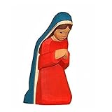 Größe: 8 cm Maria (handgeschnitzte Krippenfigur)