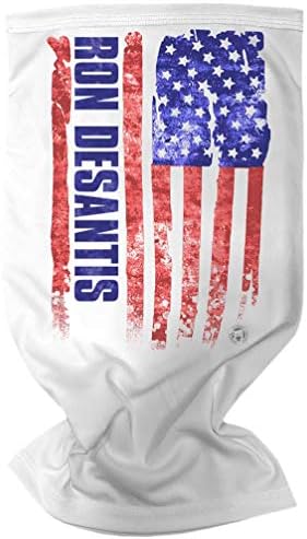 Ron Desantis American Flag Face Bandana Gaiter Tube Scarf Costume