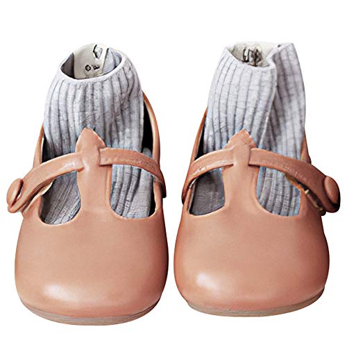 rismart Girls Mary Jane Shoes Toddlers t Stripe Formal Dress Flats4