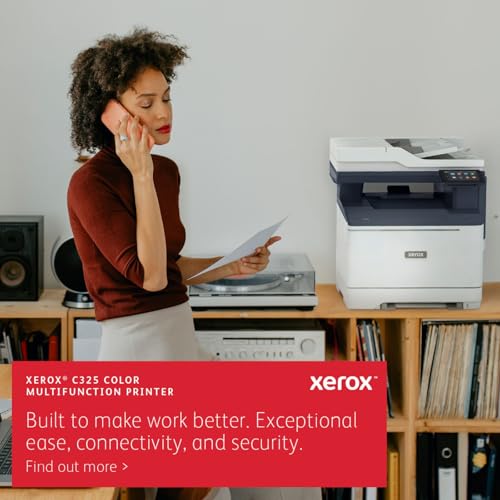 Xerox C325dni Wireless Printer - A4 33ppm Colour Laser All in One Multifunction Printer with automatic 2-Sided Printing, Home, Office or Small Business Use - Copy/Print/Scan/Fax - Colour Touchscreen - Image 4