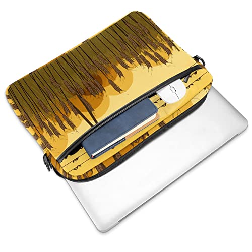 Mallette ordinateur 13.3 pouces originale imprimé oiseaux multicolore finitions soignées - 2