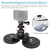 PellKing Magnet Camera Mount for GoPro 13/Insta360 X5/X4/X3,Heavy-Duty Metal Car Magnetic Camera Mount with 360 Degree Rotation Ball Head for Car,Compatible with GoPro Hero 13 12 11 Black 8/7/6/5,Etc
