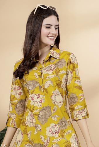 Image of Pistaa's Women Summery Floral Cotton Co-ord Set