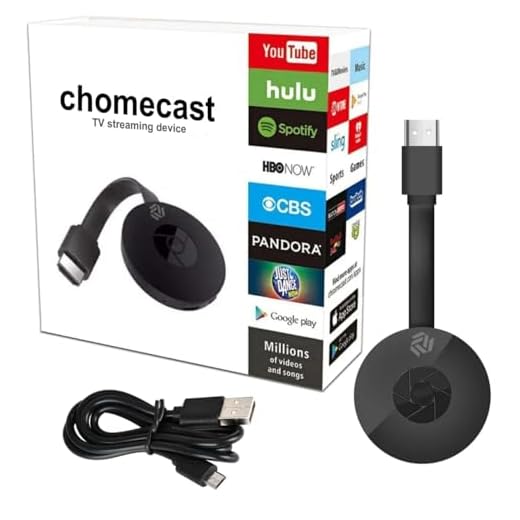 MVC Enterprise Google Chromecast TV Streaming Device, V/LED/LCD/Projector, Compatible with Netflix, YouTube, Hulu,4K WiFi Mobile to TV Connector External Antenna for Stable Signal & Easy Plug-and-Play