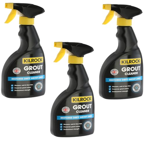Masterpart Kilrock - Spray limpiador de lechada de 500 ml, restaura las líneas de lechada sucias, paquete de 3