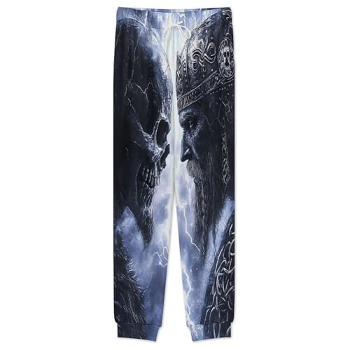 Vikingwarriors Men’s Pajama Set Long Sleeve Top And Pants Loungewear Sleepwear Pjs Nightwear2