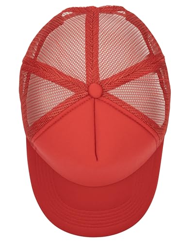 Image of Gelante 12 Pcs Sublimation Blank Trucker Hats - 5 Panel Mesh Snapback Baseball Cap Bulk