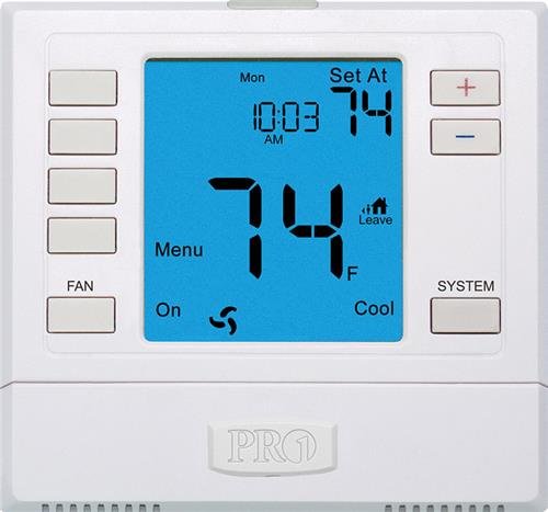 PRO1 IAQ T755, Programmable or Non-Programmable, 3H/2C Universal with 6 sq. in. Display