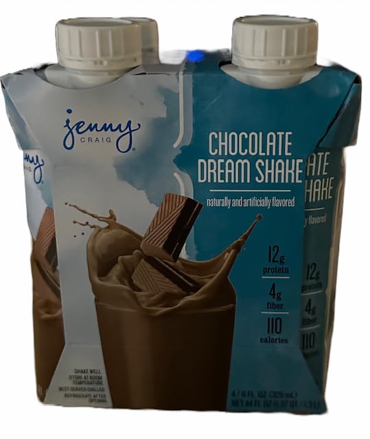 Amazon.com: Jenny Craig Chocolate Dream Shake 4 pack Net WT 44 FL OZ
