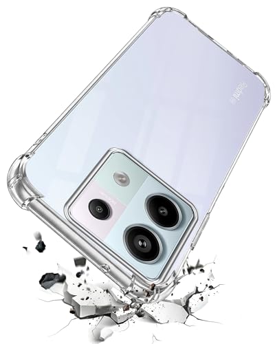 Image of Jkobi Shockproof Crystal-Clear Back Cover for Redmi Note 13 Pro (Anti Yellow Case | Drop & Camera Protection | Hard Polycarbonate)