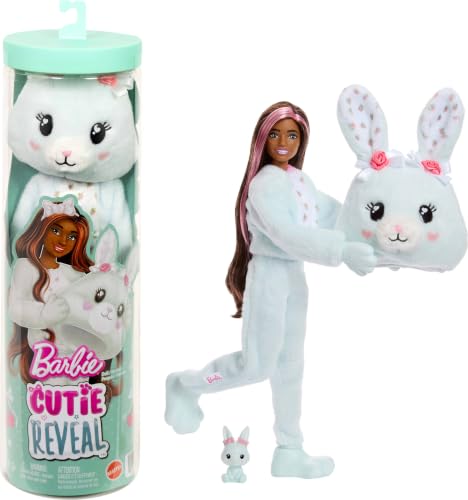 Barbie Cutie Reveal Doll & Accessories Cuddly Series Bunny