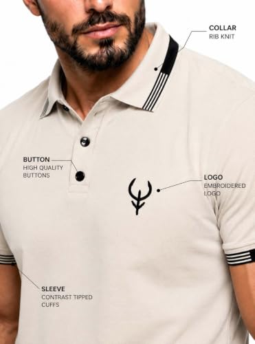 Image of Lymio Polo T Shirt for Men | Men Casual T-Shirt | Polo Available in Combo Pack of 2 (Polo-40-43)