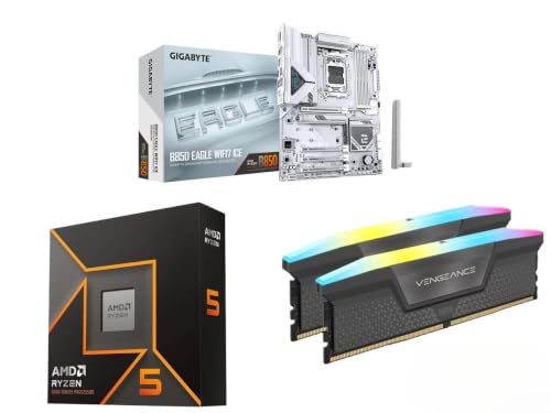 Image of NEWEGG Motherboard CPU Memory Combo-B850 Motherboard Bundle with Ryzen 5 9600X 6-Core 3.9 GHz CPU and 16GB (2 x 8GB) 288-Pin PC RAM DDR5 6000 Desktop Memory
