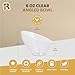 R-kay 6 Pack Angled Clear Serving Bowls - Small Plastic bowls 6 oz - Premium Plastic Serving Bowls Heavy Duty For Weddings Catering, parties, And All Occasions (Clear, Small)