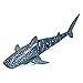 Simulation Baleine Bateau, Simulation Baleine 40m / 131.2ft Distance de Contrôle Double Hélices Télécommande Baleine Jouet pour Piscine Extérieure pour 6 Ans +