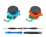 ElecGear 2x Joystick-Ersatz für Switch 2 Joy-Con 2 Controller, Analoger Linker und Rechter Steuerknüppel mit Reparaturwerkzeugen, Direktes Ersatzteil ohne Entlöten mit Lötlitze