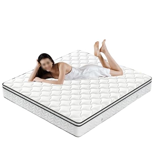 Colchón de espuma viscoelástica tamaño Queen en una caja, individual con muelles ensacados, transpirable y cómodo, alivio de presión, 25 cm de grosor, 135 x 190 cm