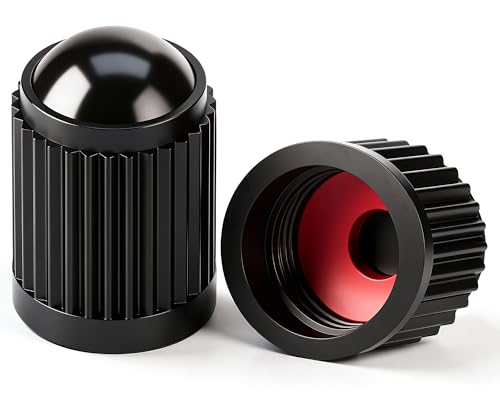 MEAJOO 15PCS Plastic Tire Valve Stem Caps, Corrosion Resistant, with O Rubber Ring, Airtight Seal Heavy Duty Dustproof Tire Valve Stem Covers for Cars, SUV, Trucks, Bikes, Motorcycles, Bicycles(Black)