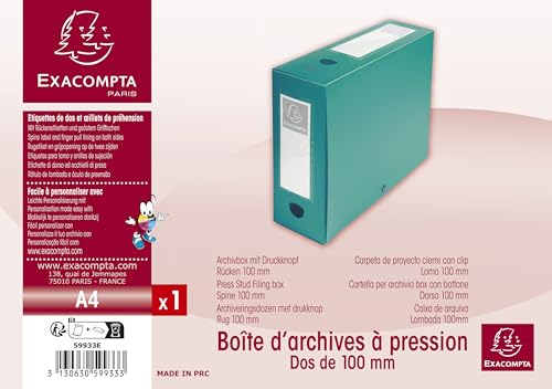 Boîtes d'archives Exacompta A4 pour protéger les documents de la poussière - 3