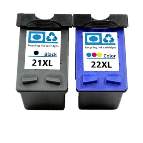 Cartouche d'encre 21 22 XL compatible jet d'encre pack 3 recharges noir et couleur