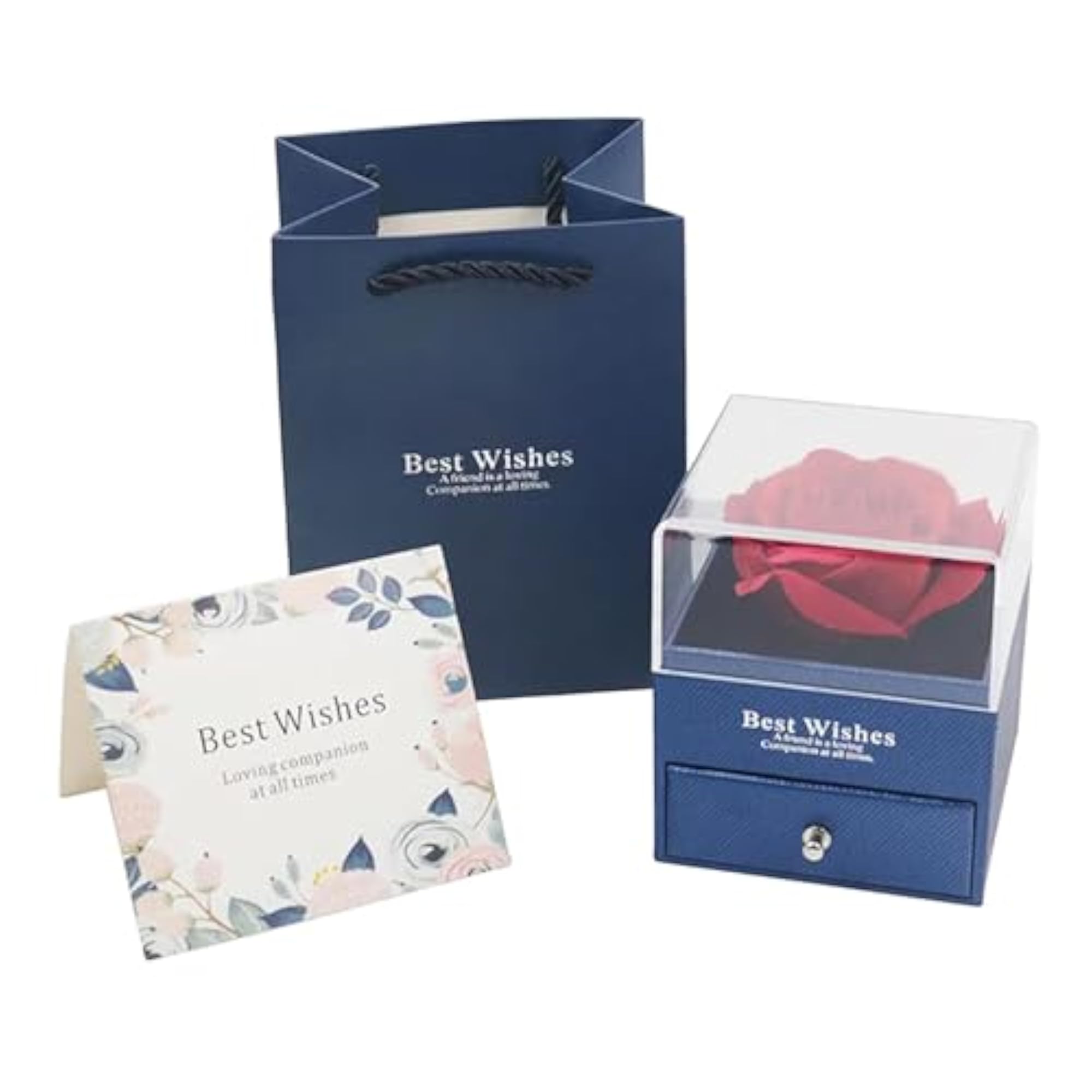 3Pcs Eternal Flowers Rose Gifts Box
