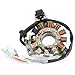 Stator & Flywheel Rotor & Woodruff Key Nut for Yamaha Banshee 350 1995-2006