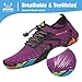 Mishansha Water Shoes for Women Men, Quick-Dry Barefoot Swim Shoes with Drainage Holes, Lightweight Aqua Shoe for Beach Pool River Boating Yoga Walking 8 Women/6.5 Men Purple