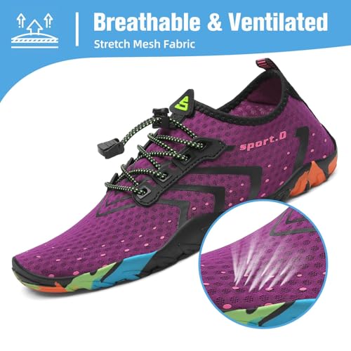 Mishansha Water Shoes for Women Men Barefoot Beach Shoe Quick Dry Aqua Swim Socks for Surfing Yoga Size 4.5-15 Women/3-13.5 Men3