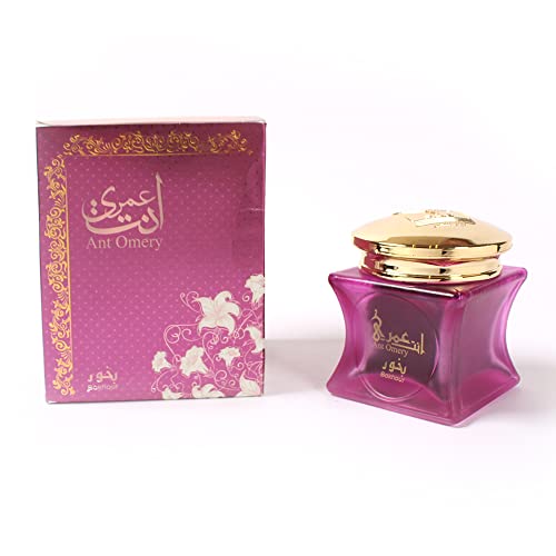 ††† Upscale Perrfume & Oud co. Incense Bakhoor Ant Omery - 30G of Authentic Arabic Wood Chip Bakhoor Incense -Aroma Lasts All Day Long - Perfect for Prayer, Namaaz, Ceremony, Meditation
