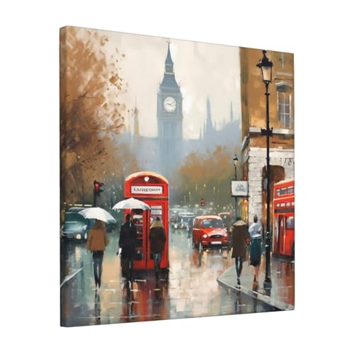 Décorer un petit mur vide avec une toile suspendue Londres 30,5 cm