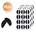 TOUGS 48-Pairs Eyeglass Nose Pads Self Adhesive, Soft Foam Nosepads Non-Slip Silicone Nose Pad Cushion for Glasses, Sunglasses (Black - 48Pairs)