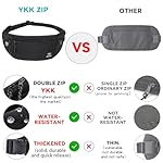 Travel Money Belt for Men and Women hidden slim passport holder - travel wallet with RFID blocking under clothes to protect Cash, Credit Cards and Documents (BLACK) - Image 5