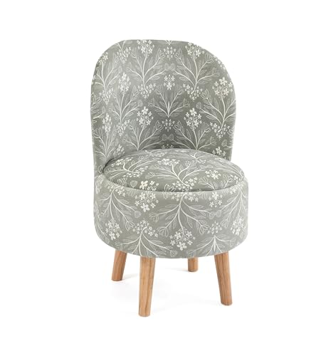 Image of SR Printed Ottoman Pouffes Chair Stool for Living Room Furniture Sitting Dressing Table Pouf Sofa Puffy Stool Room, Pouffes for Sitting Foot Rest, (18x32 Inch, Green)