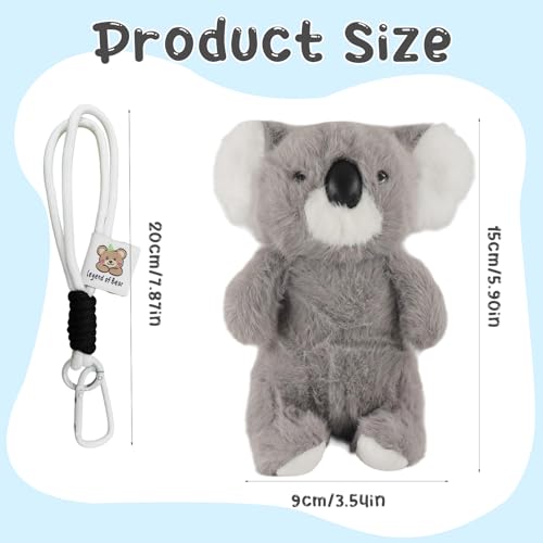 Ourdort Kuscheltier Koala 15 cm – Koala Plüschtier,Flauschiger Stofftier Koala für Mädchen, Jungen & Kinder,Ultraweiches Koala Kuscheltier zum Spielen,Sammeln & Kuschel