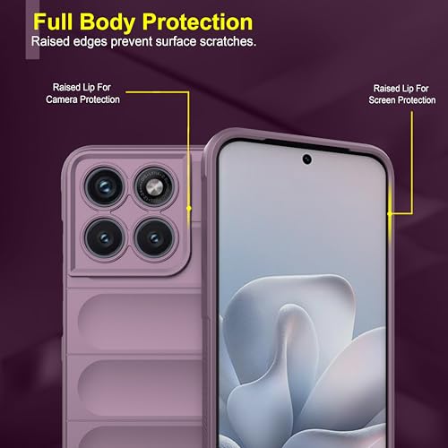 Image of Zapcase Back Case Cover for Motorola Edge 70 Fusion | Compatible for Motorola Edge 70 Fusion Back Cover | Liquid Silicon Magic Case with Camera Protection | Lavender